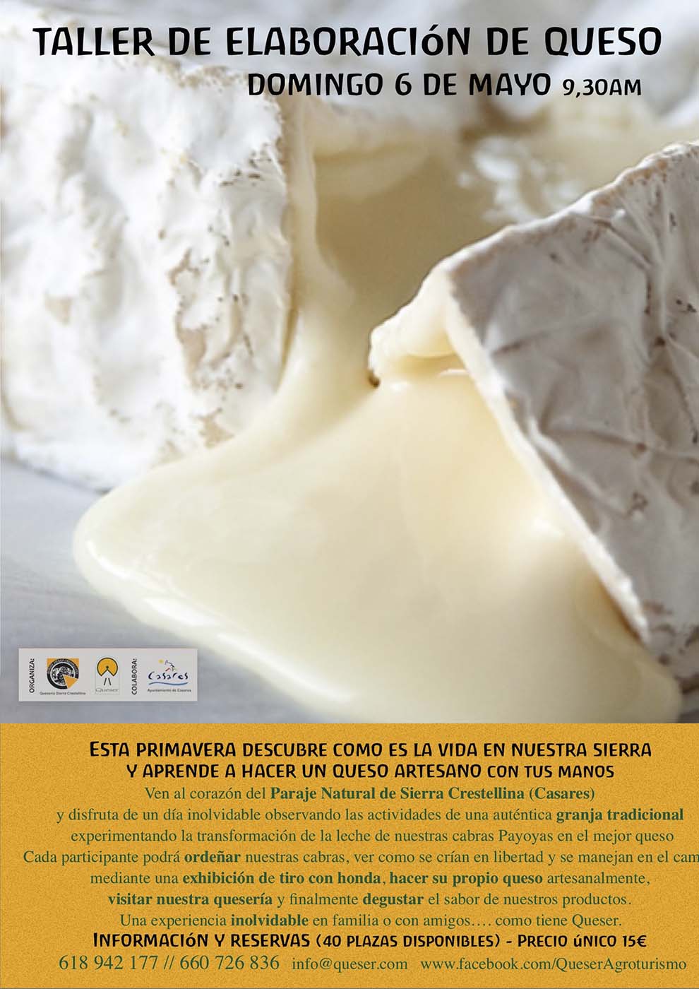 Taller de elaboración de quesos (mayo de 2018)
